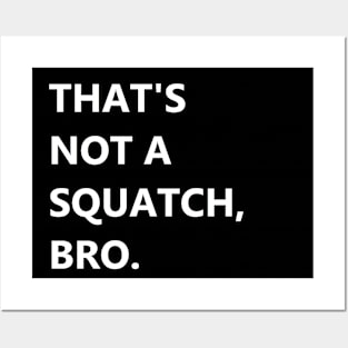 That's Not A Squatch, Bro. Posters and Art